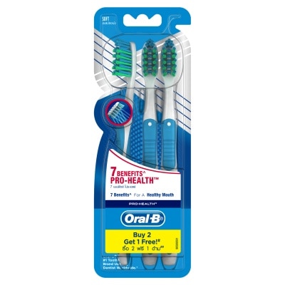 ORAL-B Bàn Chải Đánh Răng Oral-B Pro-Health 7-Benefits Vỉ 3 cây