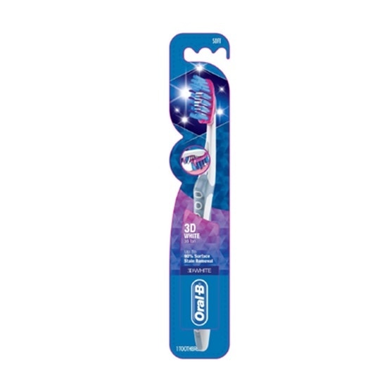 Bàn Chải Đánh Răng Oral-B Trắng Sáng 3D Vỉ 1