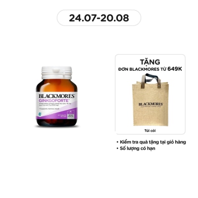 BLACKMORES Thực Phẩm Bảo Vệ Sức Khỏe Blackmores Memory Support Ginkgoforte Hỗ Trợ Trí Não 40 Viên