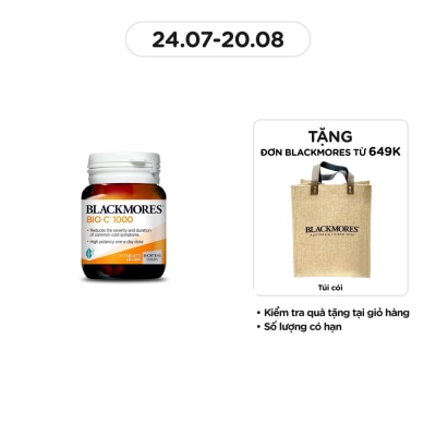 BLACKMORES Cold Relief BioC 1000mg 31 Tablets