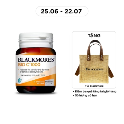 BLACKMORES - Cold Relief BioC 1000mg 31 Tablets