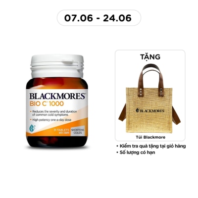 BLACKMORES - Cold Relief BioC 1000mg 31 Tablets