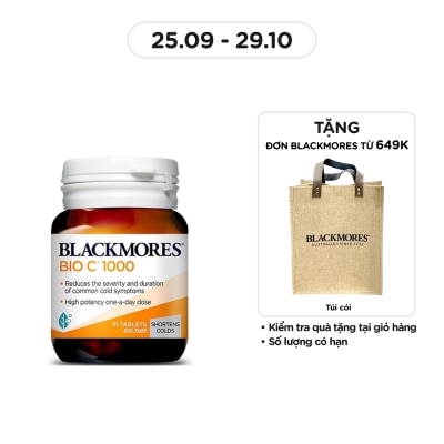 BLACKMORES Cold Relief BioC 1000mg 31 Tablets