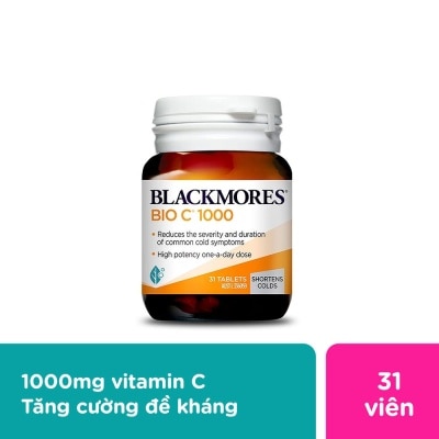 BLACKMORES Thực Phẩm Bảo Vệ Sức Khỏe Blackmores Cold Relief Bio C 1000mg Tăng Cường Sức Đề Kháng 31 Viên