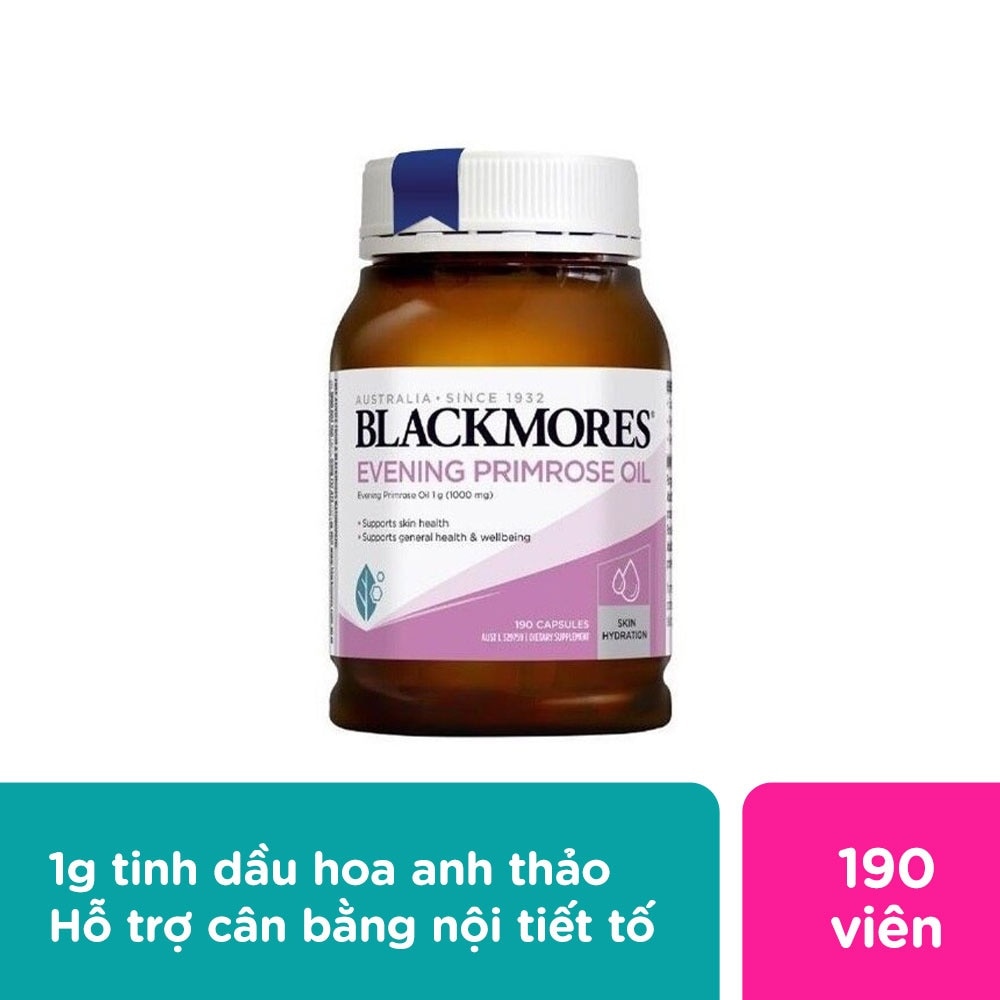 Thực Phẩm Bảo Vệ Sức Khỏe Blackmores Evening Primrose Oil Tinh Dầu Hoa Anh Thảo 190 Viên