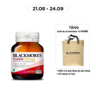 BLACKMORES Thực Phẩm Bảo Vệ Sức Khỏe Blackmores Heart Health CoQ10 150mg Hỗ Trợ Tim Mạch 30 Viên