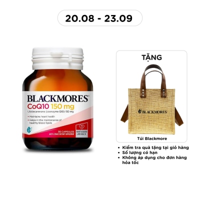 BLACKMORES - Thực Phẩm Bảo Vệ Sức Khỏe Blackmores Heart Health CoQ10 150mg Hỗ Trợ Tim Mạch 30 Viên image