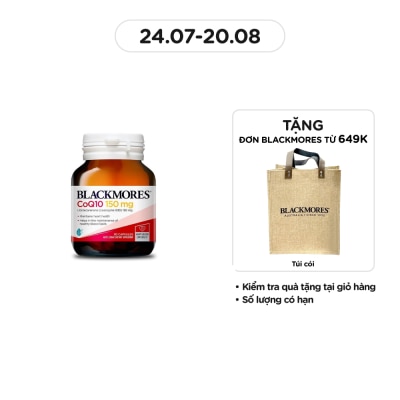 BLACKMORES Thực Phẩm Bảo Vệ Sức Khỏe Blackmores Heart Health CoQ10 150mg Hỗ Trợ Tim Mạch 30 Viên