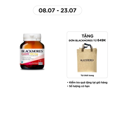 BLACKMORES Thực Phẩm Bảo Vệ Sức Khỏe Blackmores Heart Health CoQ10 150mg Hỗ Trợ Tim Mạch 30 Viên