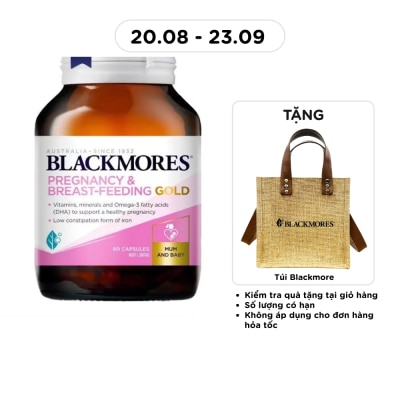 BLACKMORES - Thực Phẩm Bảo Vệ Sức Khỏe Blackmores Pregnancy & Breast-Feeding Gold Cung Cấp Vitamin Cho Phụ Nữ Mang Thai 60 Viên image