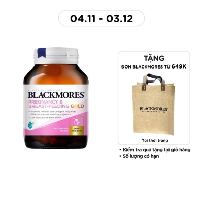 BLACKMORES Thực Phẩm Bảo Vệ Sức Khỏe Blackmores Pregnancy & Breast-Feeding Gold Cung Cấp Vitamin Cho Phụ Nữ Mang Thai 60 Viên