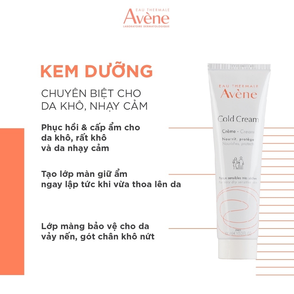 Kem Dưỡng Ẩm Avene Cho Da Khô Cold Cream 100ml