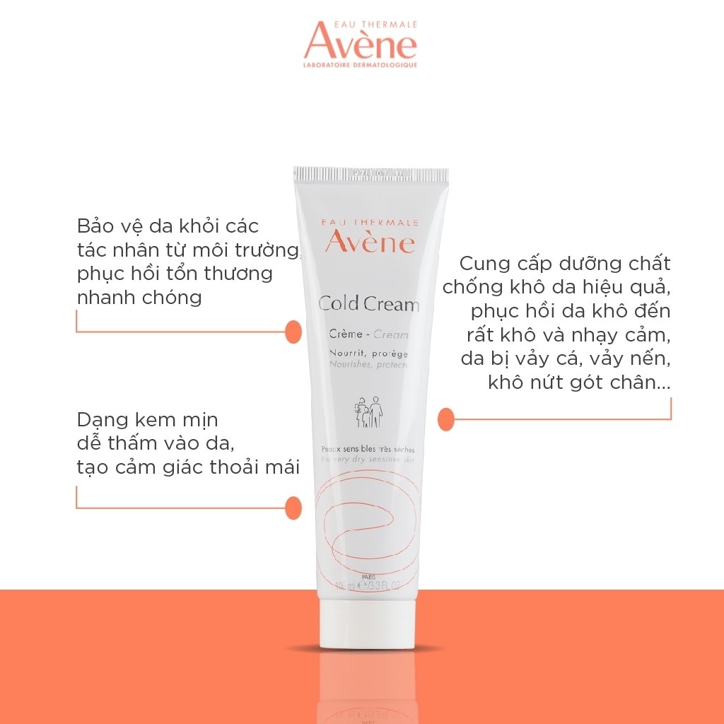 Kem Dưỡng Ẩm Avene Cho Da Khô Cold Cream 100ml