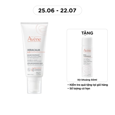 AVENE - Kem Dưỡng Ẩm Avène Dùng Cho Da Khô Ngứa 200ml