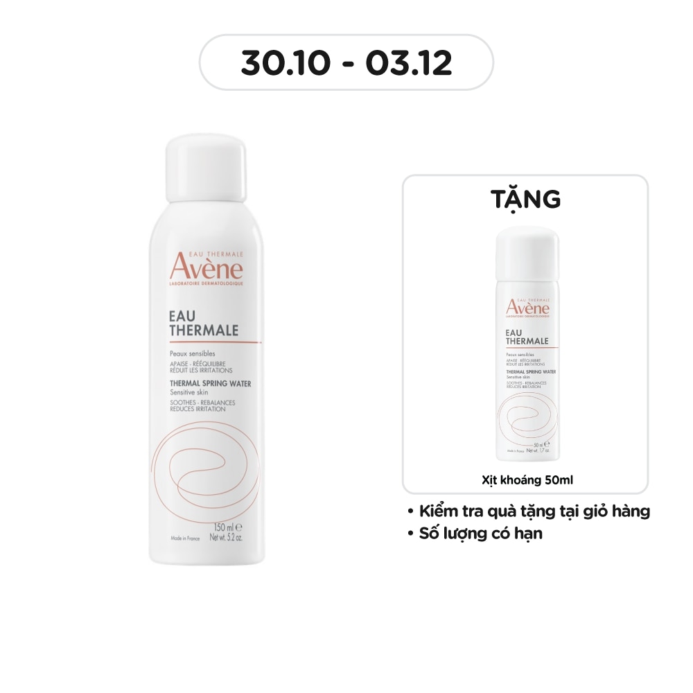 Xịt Khoáng Avène Cấp Ẩm Giúp Làm Dịu Và Bảo Vệ Da 150ml