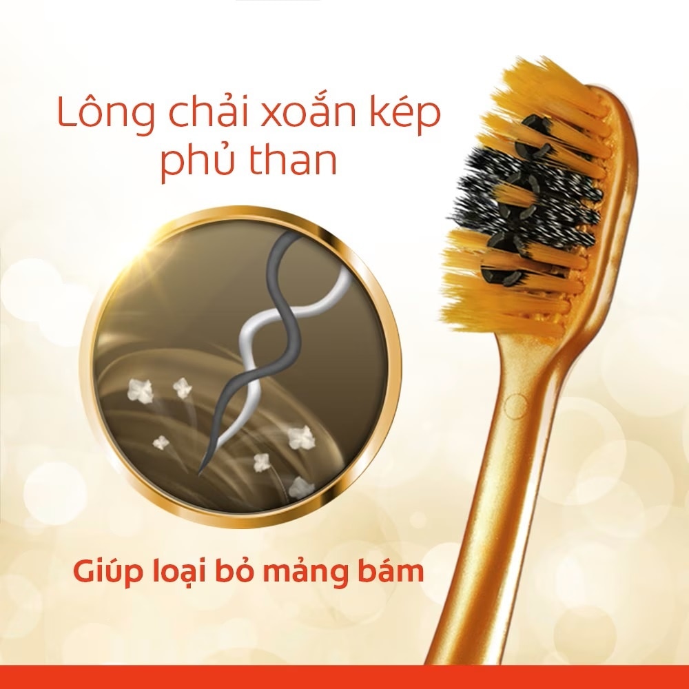 360 Charcoal Gold Ultra Soft Toothbrush