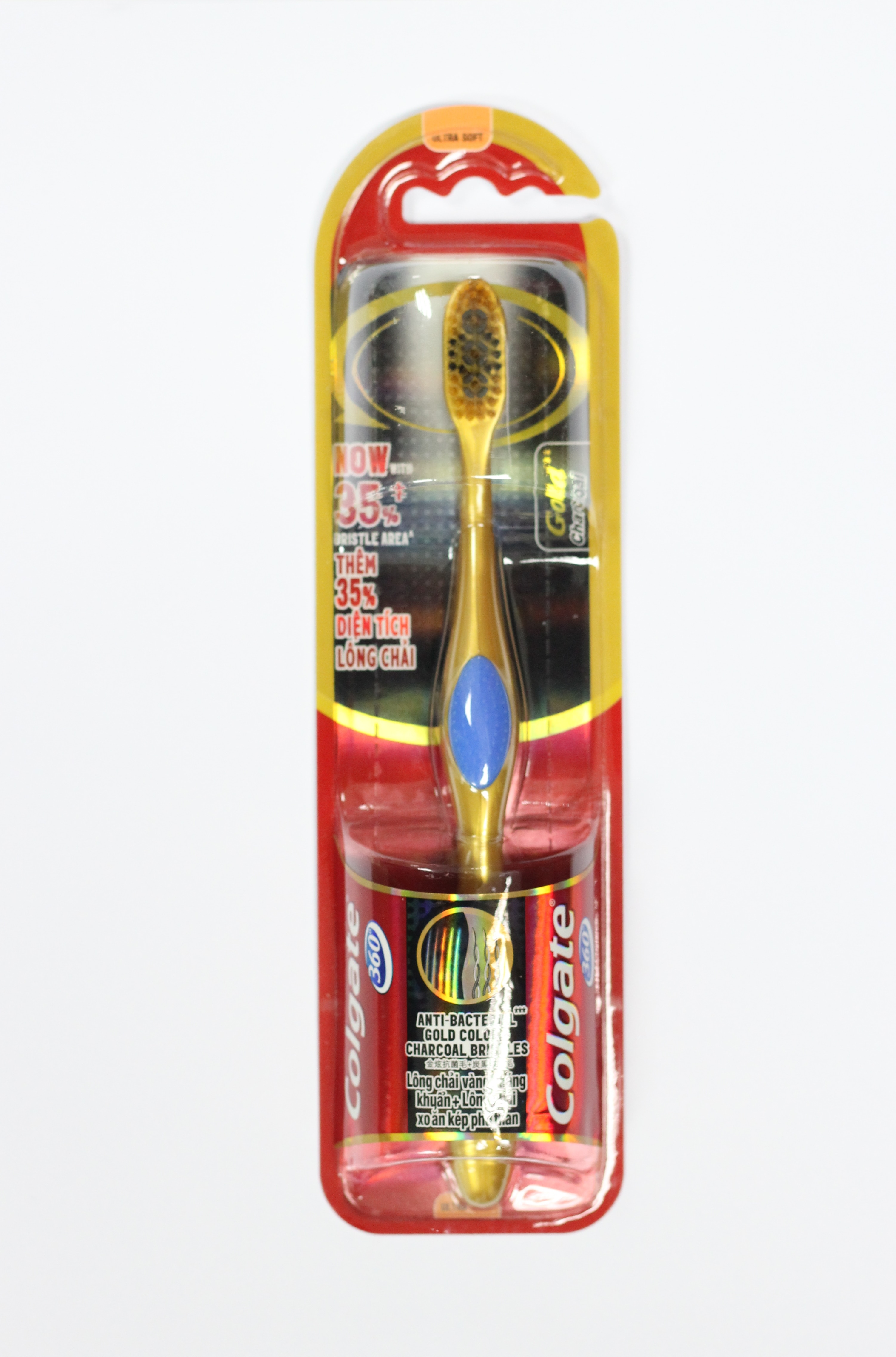360 Charcoal Gold Ultra Soft Toothbrush