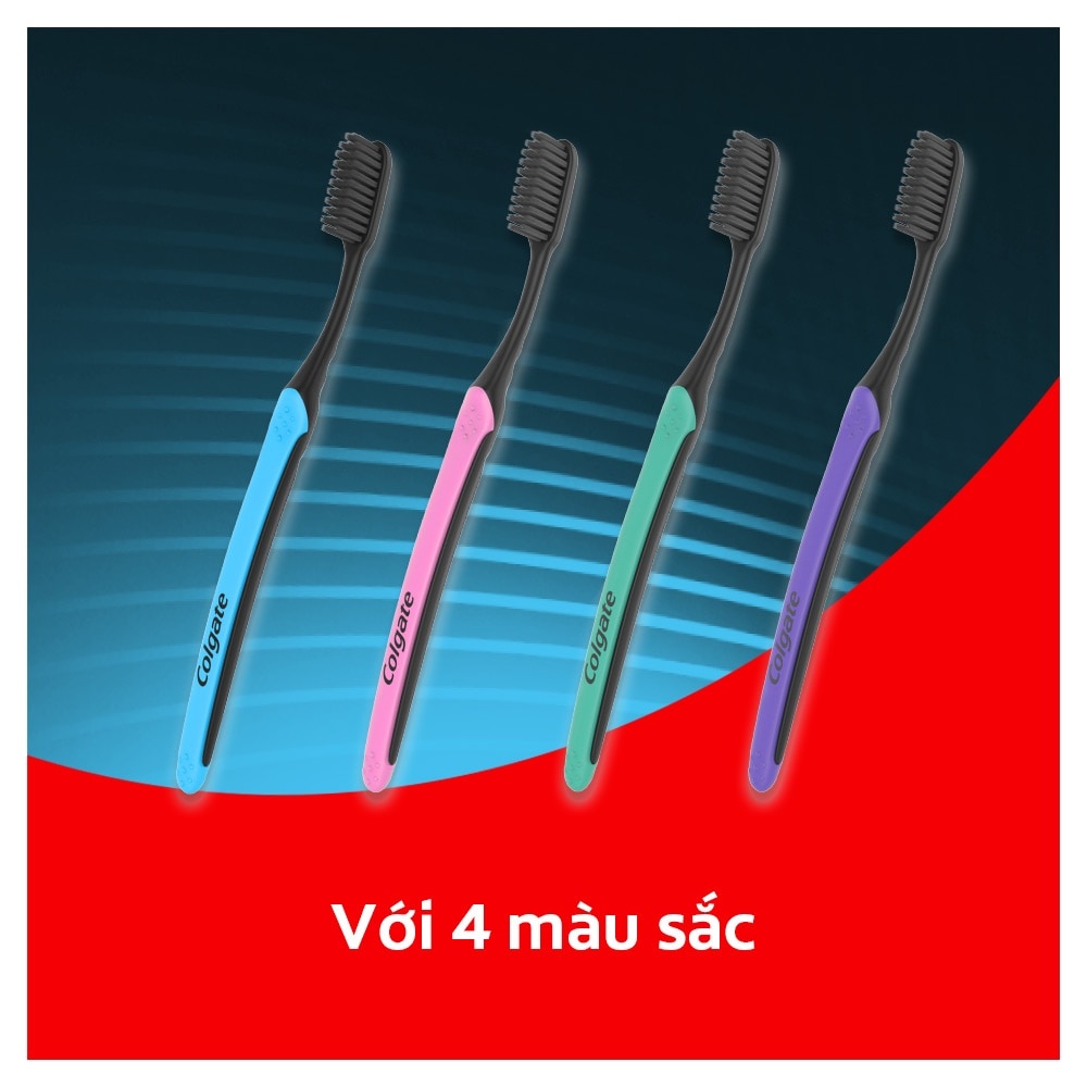 Slim Soft Charcoal Toothbrush Twinpack
