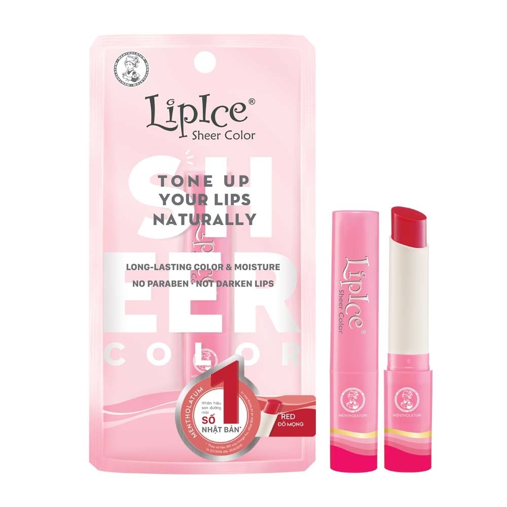 Sheer Color POP Lip Balm 2.4g .# Red