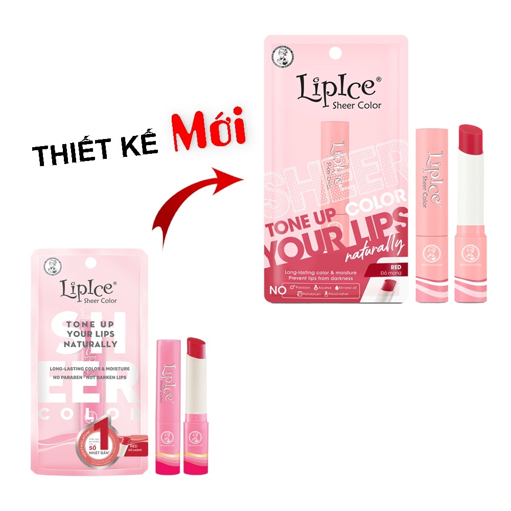 Sheer Color POP Lip Balm 2.4g .# Red