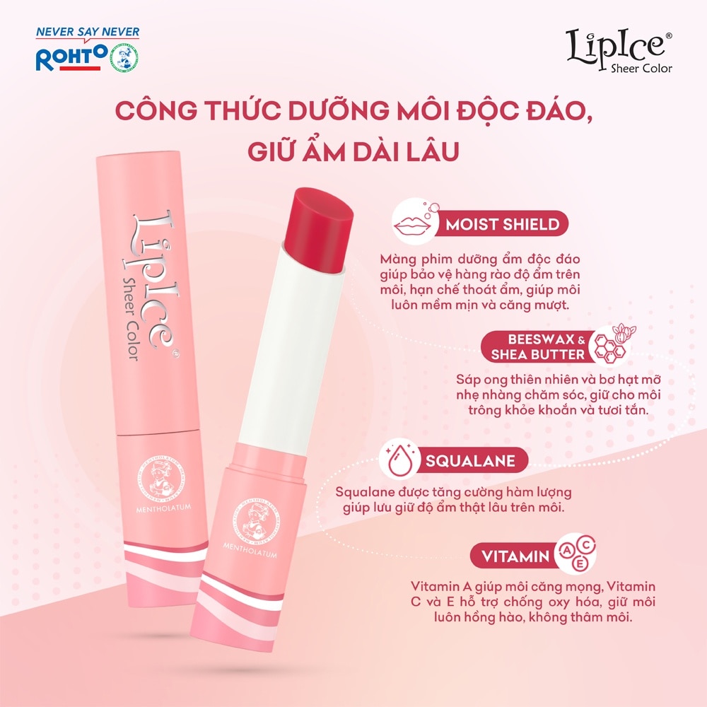 Sheer Color POP Lip Balm 2.4g .# Red