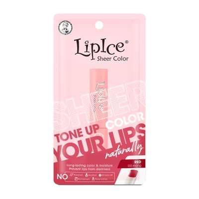 LIPICE Sheer Color POP Lip Balm 2.4g .# Red