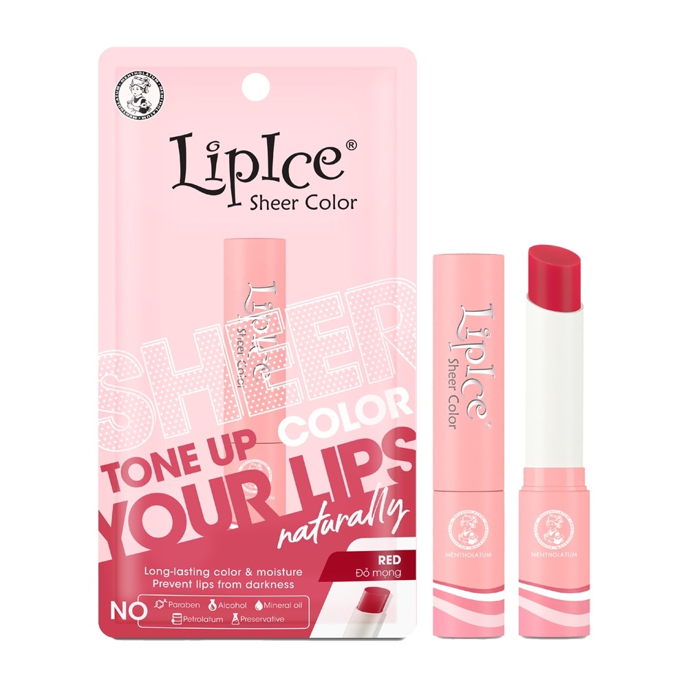 Sheer Color POP Lip Balm 2.4g .# Red