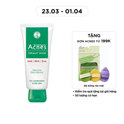 ACNES - Kem Rửa Mặt Ngăn Ngừa Mụn Acnes 100g