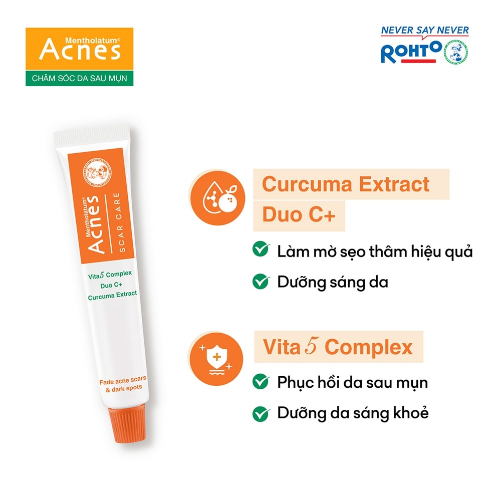 Sản Phẩm Mờ Vết Thâm Và Liền Sẹo Acnes 12g (Scar care)