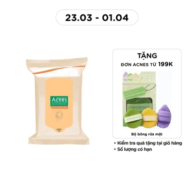 ACNES - Khăn Tẩy Trang Và Lau Mặt Acnes 20 miếng