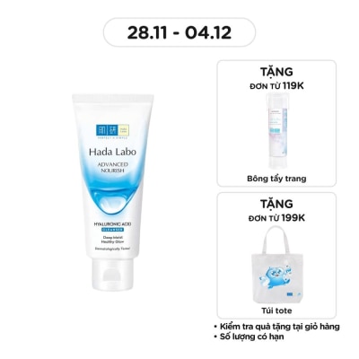 HADA LABO Kem Rửa Mặt Dưỡng Ẩm Tối Ưu Hada Labo Advanced Nourish 80g