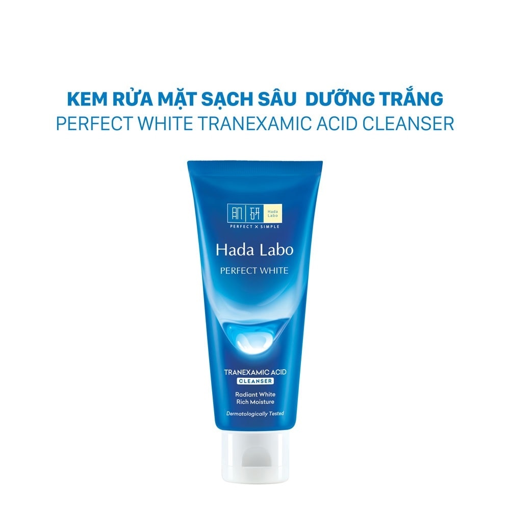 Sữa Rửa Mặt Hada Labo Perfect White Dưỡng Trắng Da Hoàn Hảo 80g