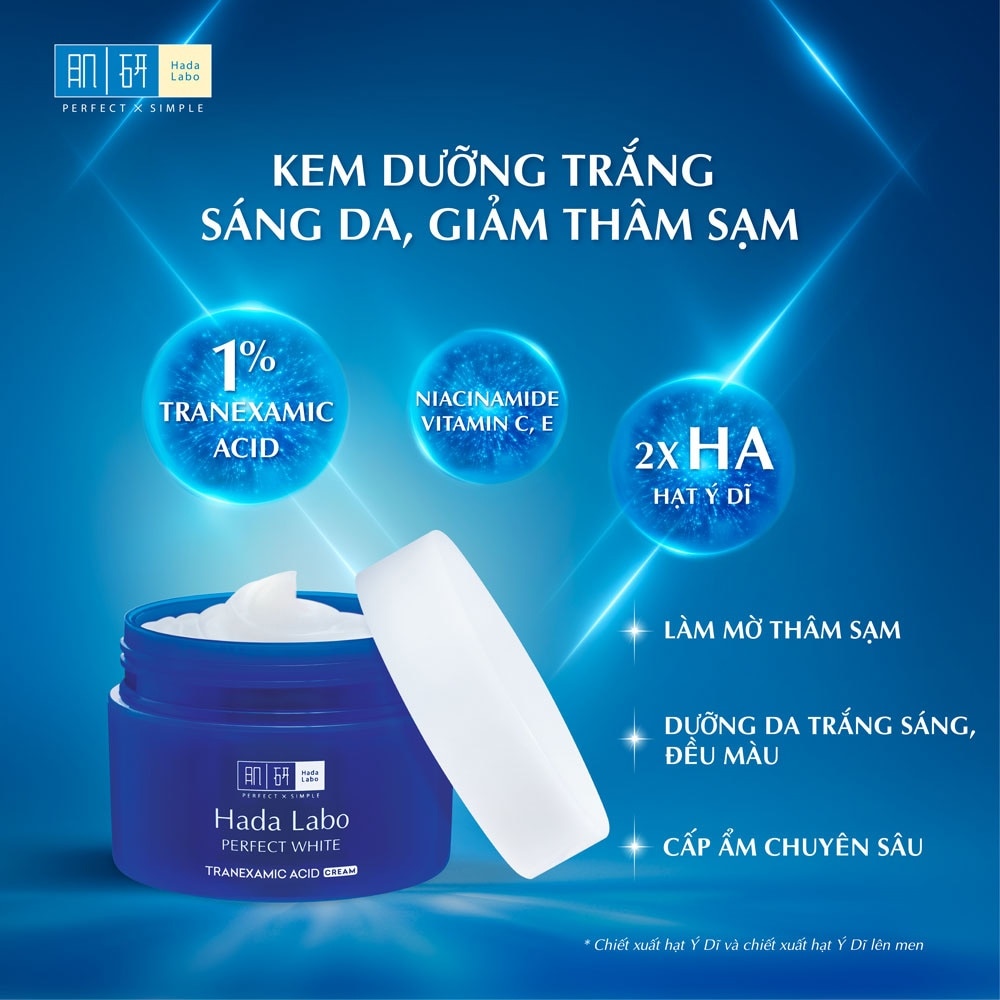 Kem Trắng Hoàn Hảo Hada Labo Perfect White 50g