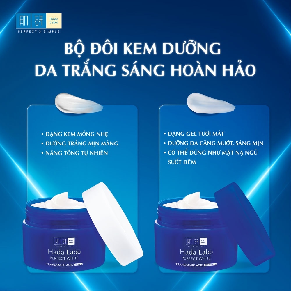 Kem Trắng Hoàn Hảo Hada Labo Perfect White 50g