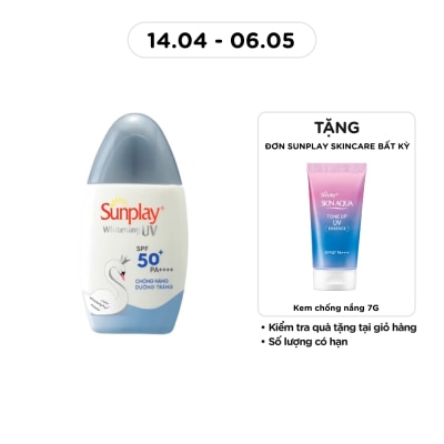 SUNPLAY - Sữa Chống Nắng Dưỡng Da Trắng Đẹp Sunplay Whitening UV SPF50 30g
