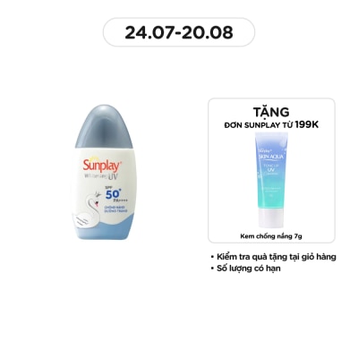 SUNPLAY Sữa Chống Nắng Dưỡng Da Trắng Đẹp Sunplay Whitening UV SPF50 30g