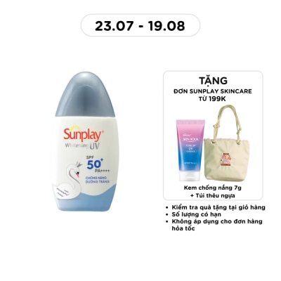 SUNPLAY - Sữa Chống Nắng Dưỡng Da Trắng Đẹp Sunplay Whitening UV SPF50 30g image