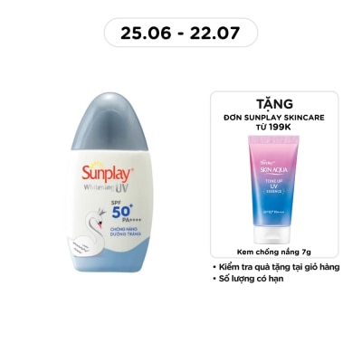SUNPLAY - Sữa Chống Nắng Dưỡng Da Trắng Đẹp Sunplay Whitening UV SPF50 30g