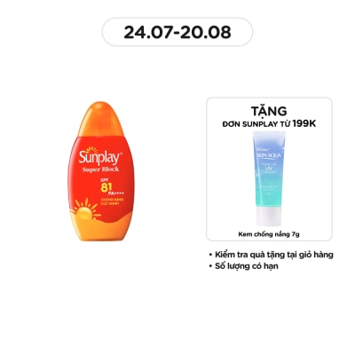 SUNPLAY Sữa Chống Nắng Cực Mạnh Sunplay Super Block SPF81 70g