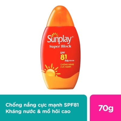 SUNPLAY Sữa Chống Nắng Cực Mạnh Sunplay Super Block SPF81 70g