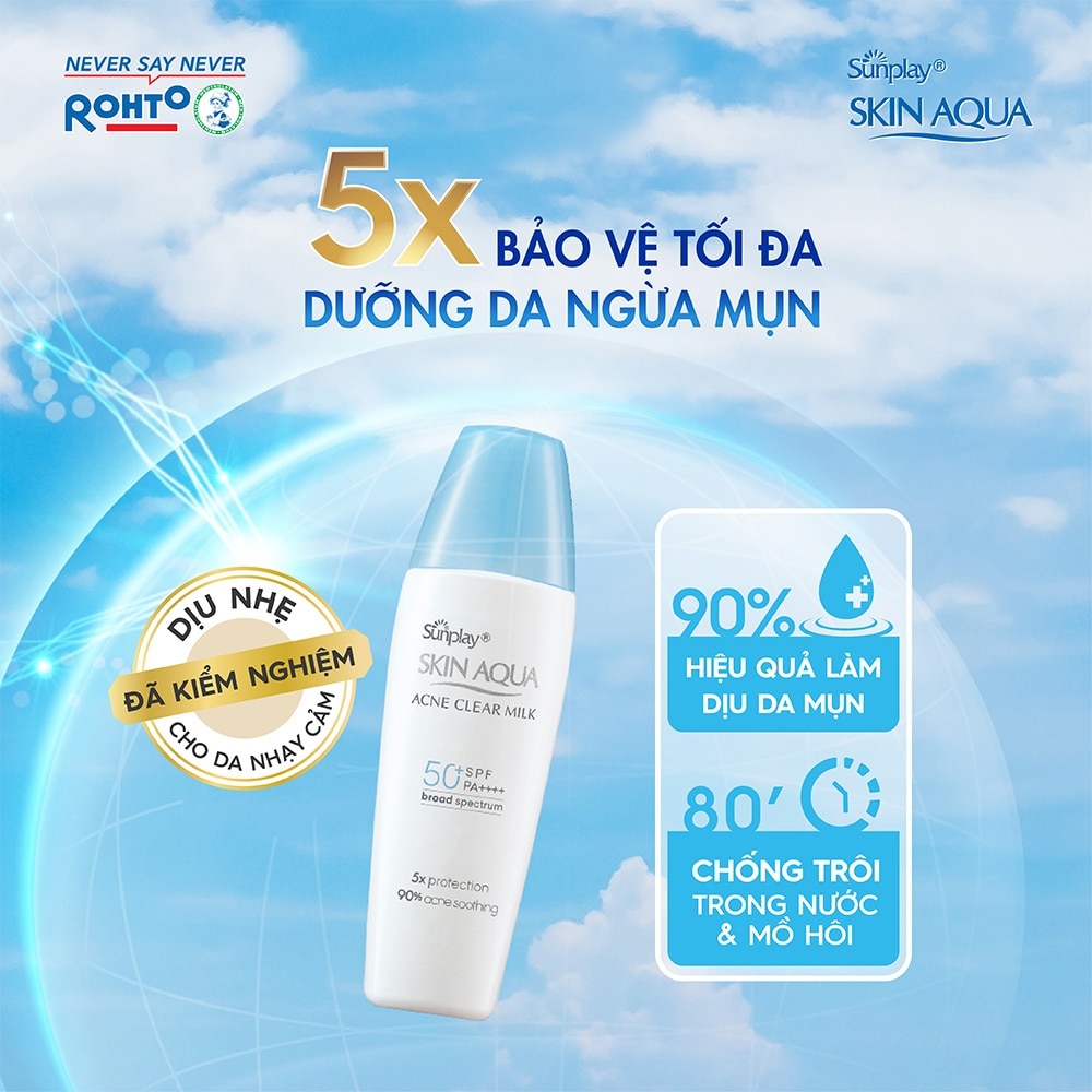 Skin Aqua Acne Clear Milk SPF50 25g