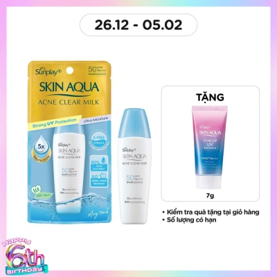 SUNPLAY Skin Aqua Acne Clear Milk SPF50 25g