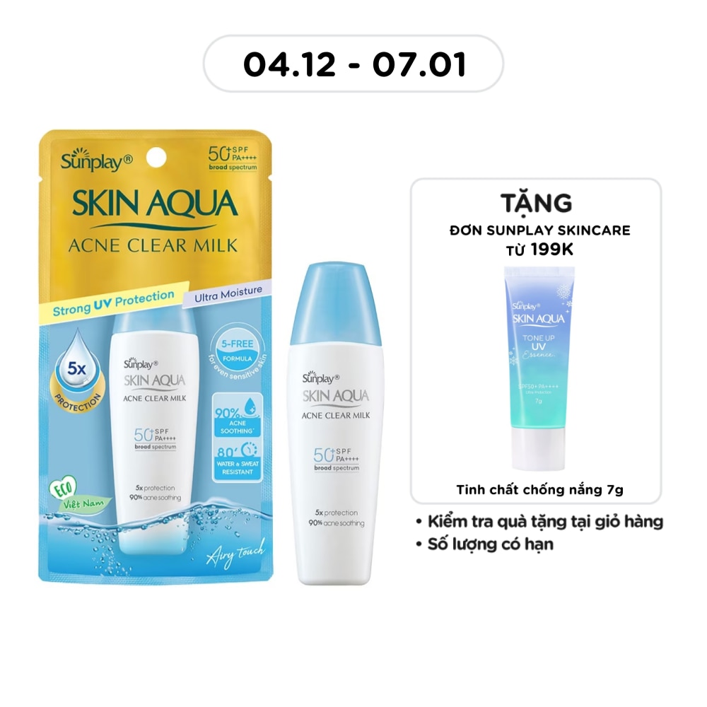 Skin Aqua Acne Clear Milk SPF50 25g