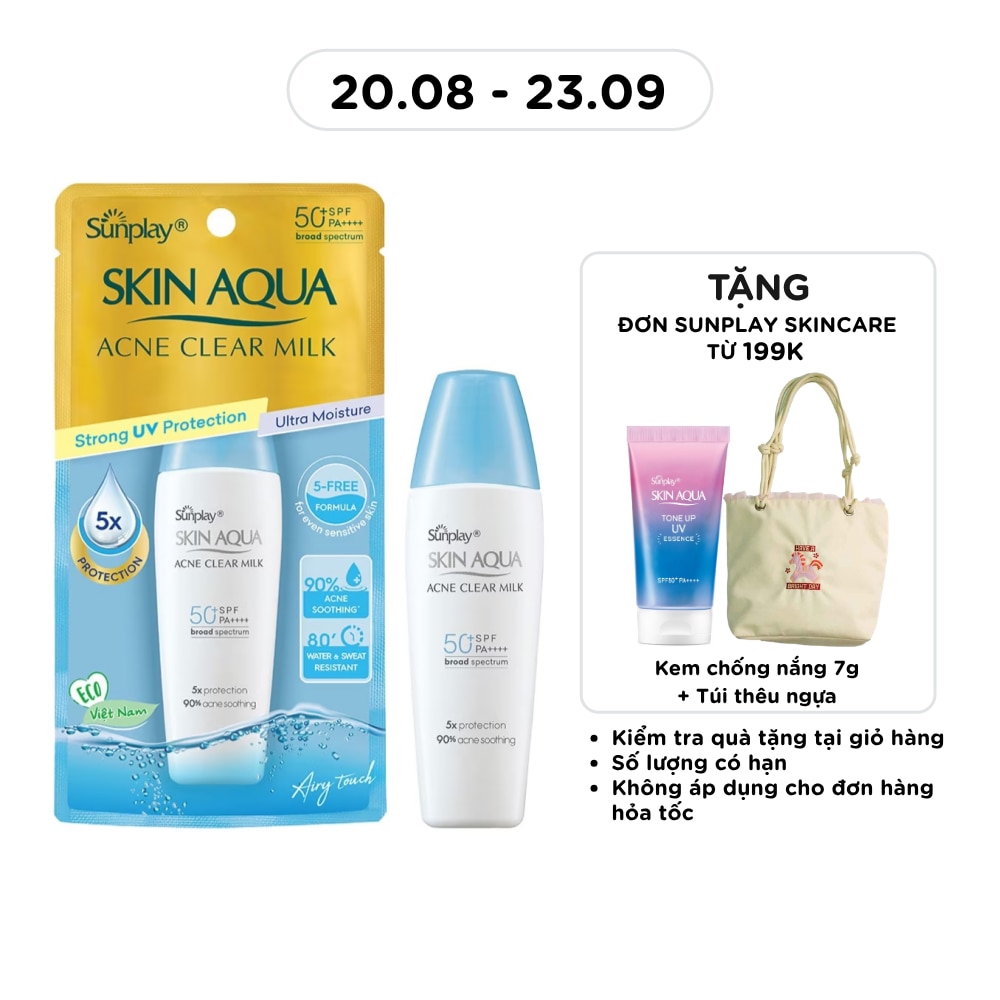 Skin Aqua Acne Clear Milk SPF50 25g image