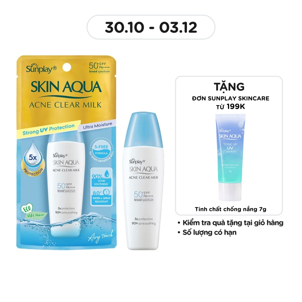 Skin Aqua Acne Clear Milk SPF50 25g