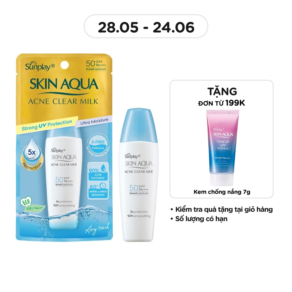 Skin Aqua Acne Clear Milk SPF50 25g