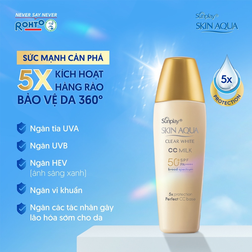 Skin Aqua Clear White CC Milk SPF50 25g