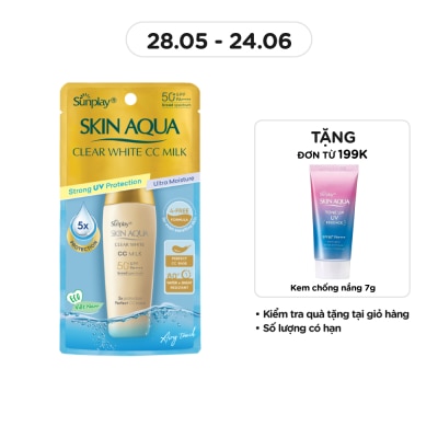 SUNPLAY - Skin Aqua Clear White CC Milk SPF50 25g