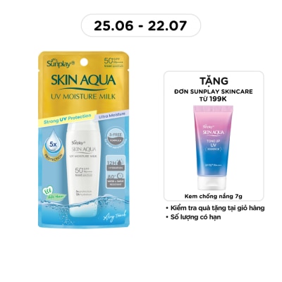 SUNPLAY - Sữa Chống Nắng Dưỡng Da Giữ Ẩm Sunplay Skin Aqua UV Moisture Milk SPF50 30g