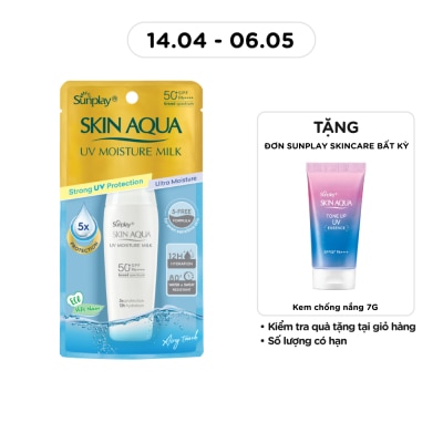 SUNPLAY - Sữa Chống Nắng Dưỡng Da Giữ Ẩm Sunplay Skin Aqua UV Moisture Milk SPF50 30g